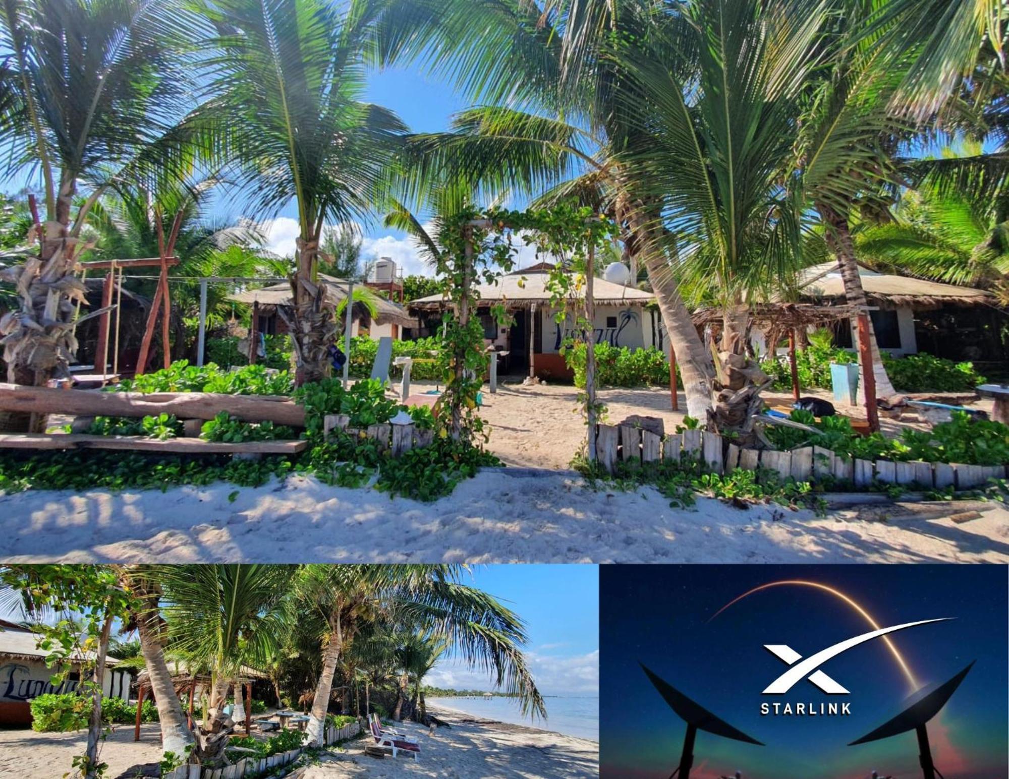 Lunazul Eco-Cabana Frente Al Mar Махахуал Екстериор снимка